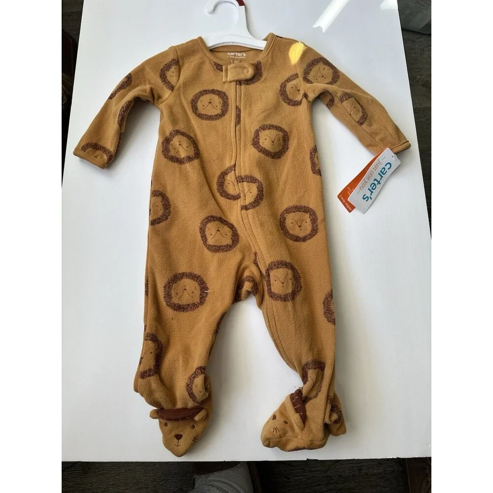 Carter’s 6 Months Baby Zipper Footie Pajamas Cotton NWT